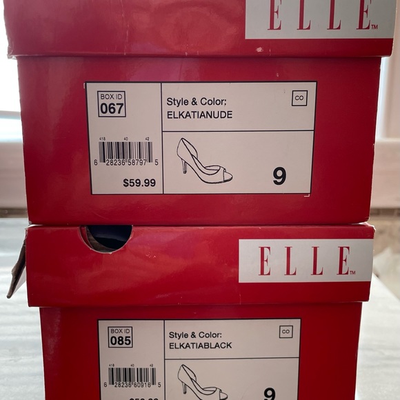 Elle Open Toe Patent Shining Pumps. - Picture 8 of 9